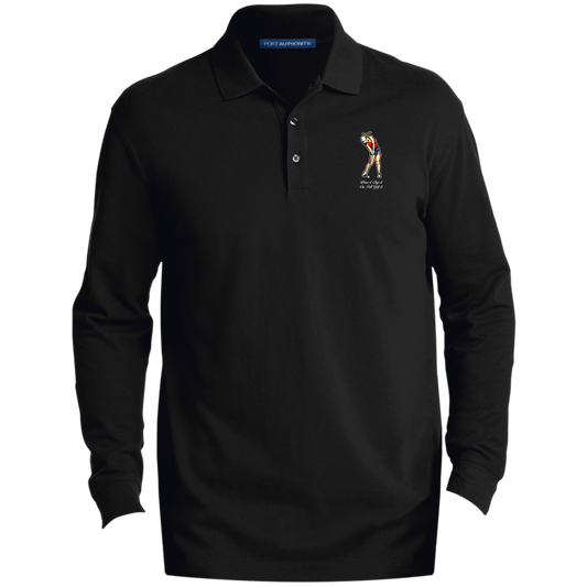 OPG Custom Design #9. Drive it. Chip it. One Putt Golf It. Golf So. Cal. Men's EZCotton™ Long Sleeve Polo