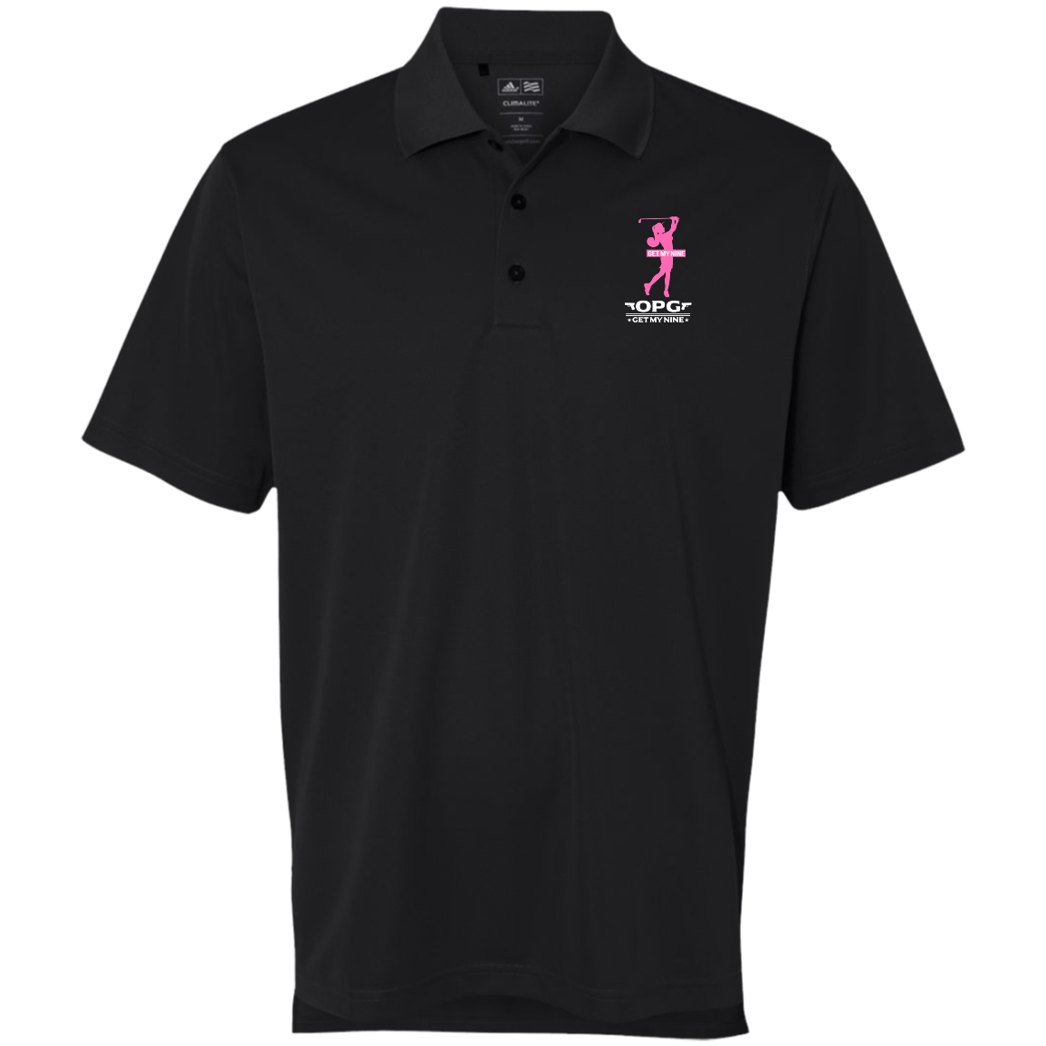 OPG Custom Design #16. Get My Nine. Female Version.  Adidas Golf ClimaLite® Polo