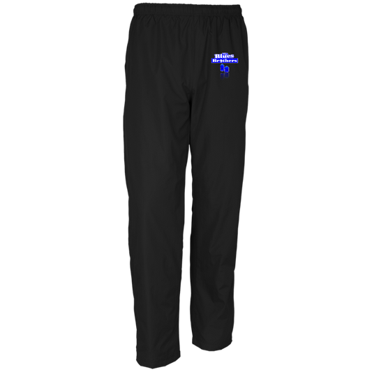 OPG Custom Design #3. Blue Tees Blues Brothers Fan Art. Men's 100% Polyester Wind Pants