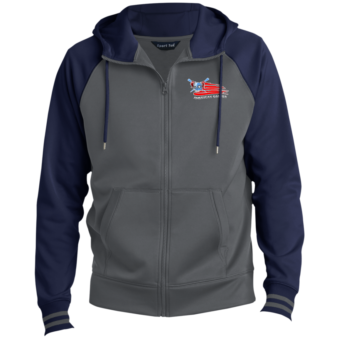 OPG Custom Design #12. American Golfer. Female Edition. Sport-Wick® Full-Zip Hooded Jacket