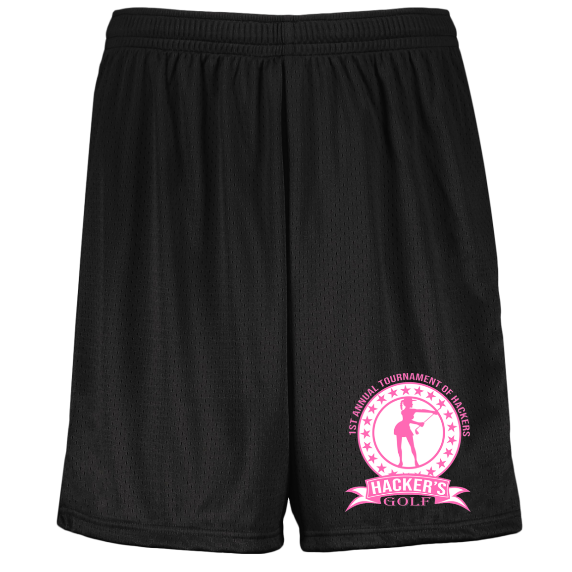 ZZZ#20 OPG Custom Design. 1st Annual Hackers Golf Tournament. Ladies Edition. Youth Moisture-Wicking Mesh Shorts