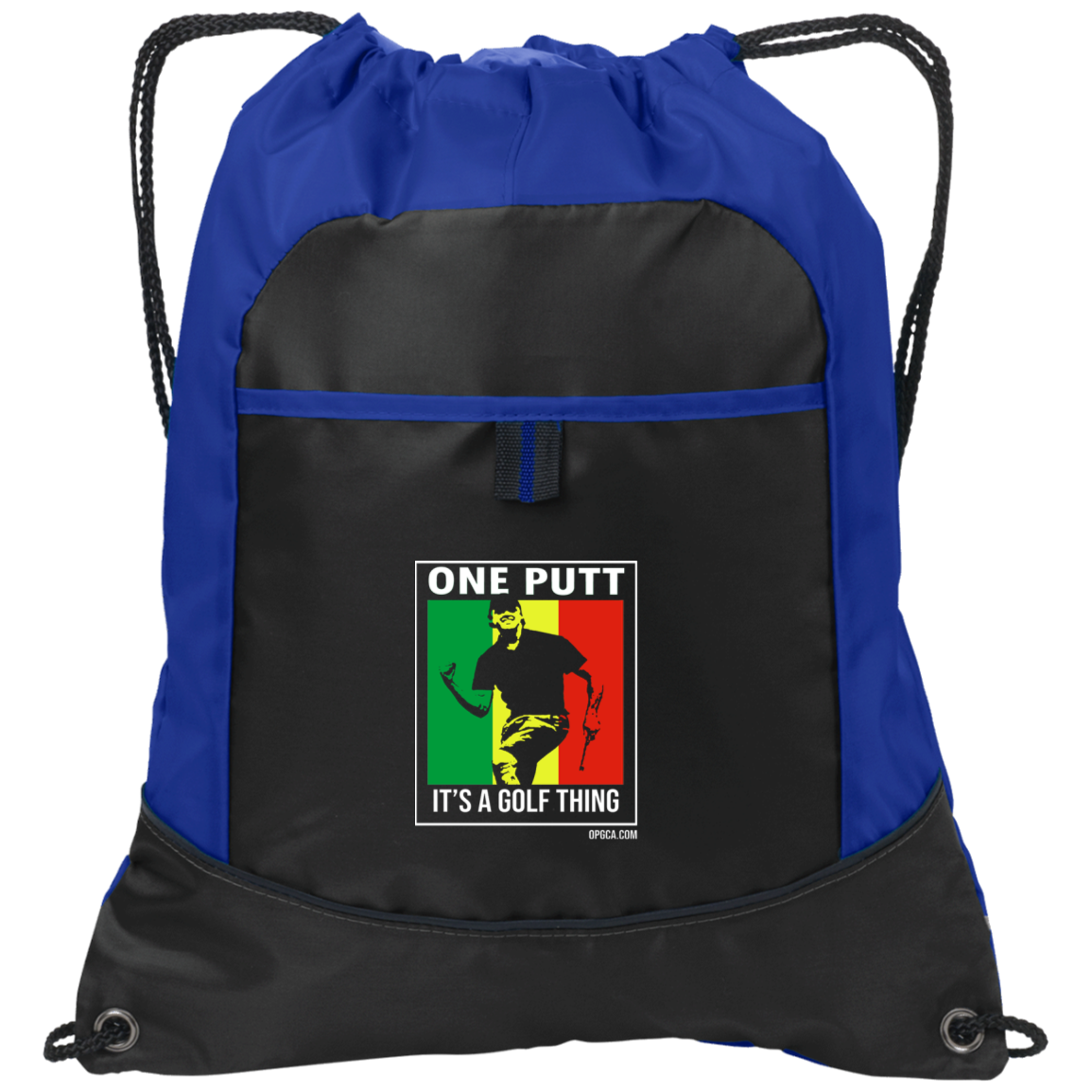 OPG Custom Design #22. One Putt / One Love Parody with Fan Art. Male Edition. Pocket Cinch Pack