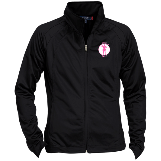 OPG Custom Design #19. GUCK FOLF. Female Edition. Ladies' Raglan Sleeve Warmup Jacket