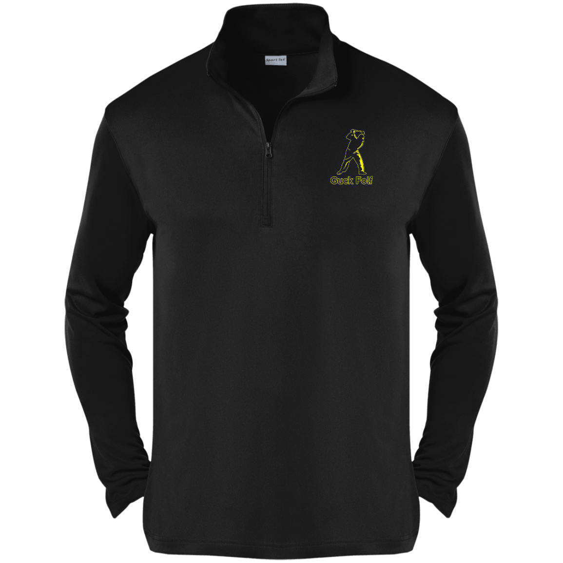 OPG Custom Design #19. GUCK FOLF. Men's Edition. 1/4-Zip Pullover 100% Polyester 1/4-Zip Pullover