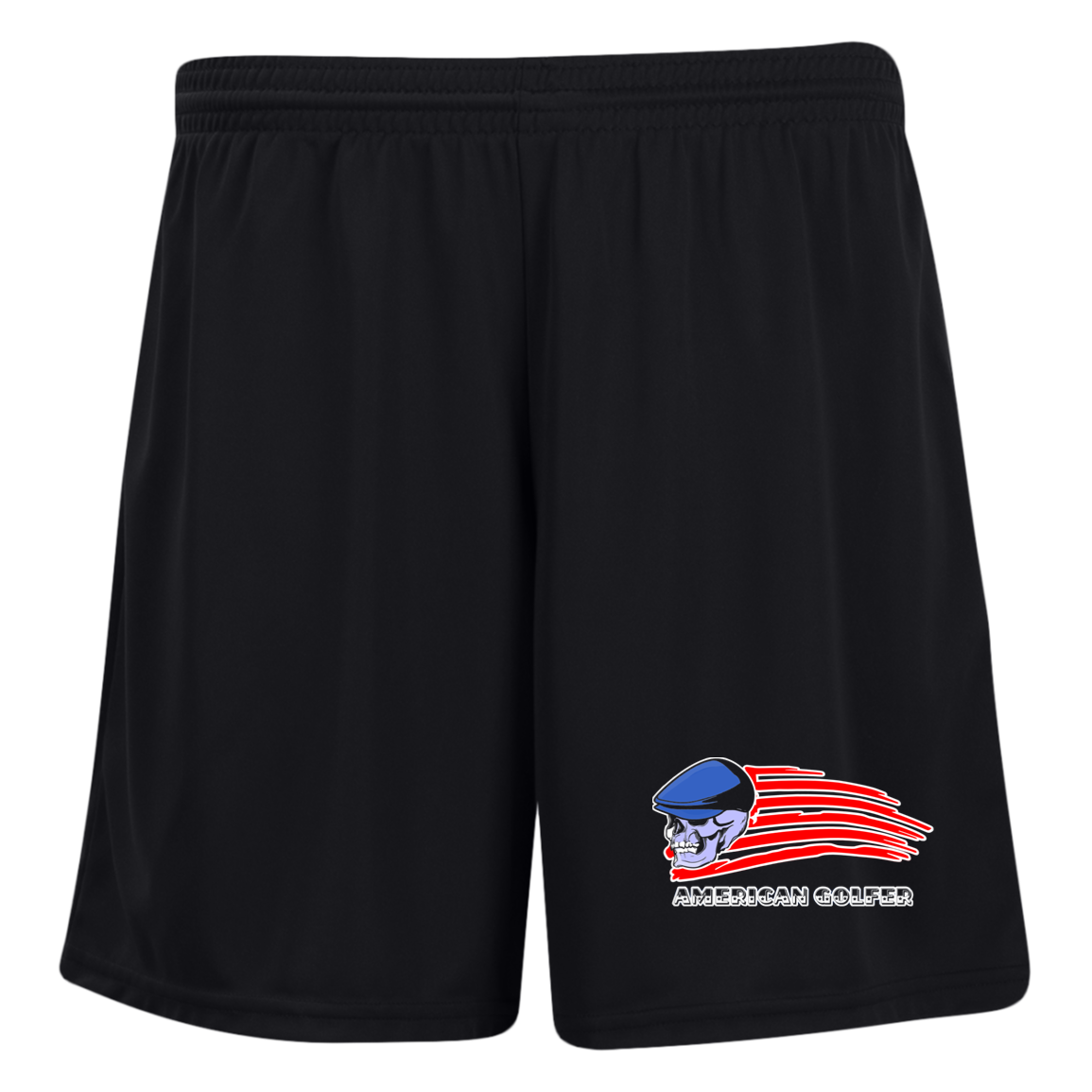 OPG Custom Design #12. Golf America. Male Edition. Ladies' Moisture-Wicking 7 inch Inseam Training Shorts