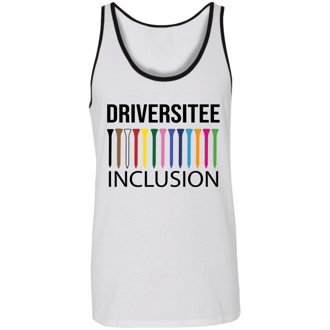 ZZZ#06 OPG Custom Design. DRIVER-SITEE & INCLUSION. 2 Tone Tank 100% Combed and Ringspun Cotton