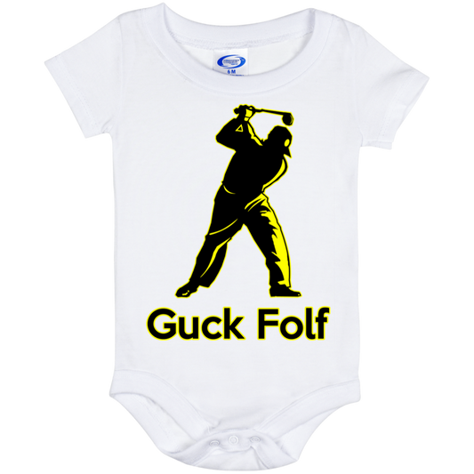 OPG Custom Design #19. GUCK FOLF. Men's Edition. Baby Onesie 6 Month