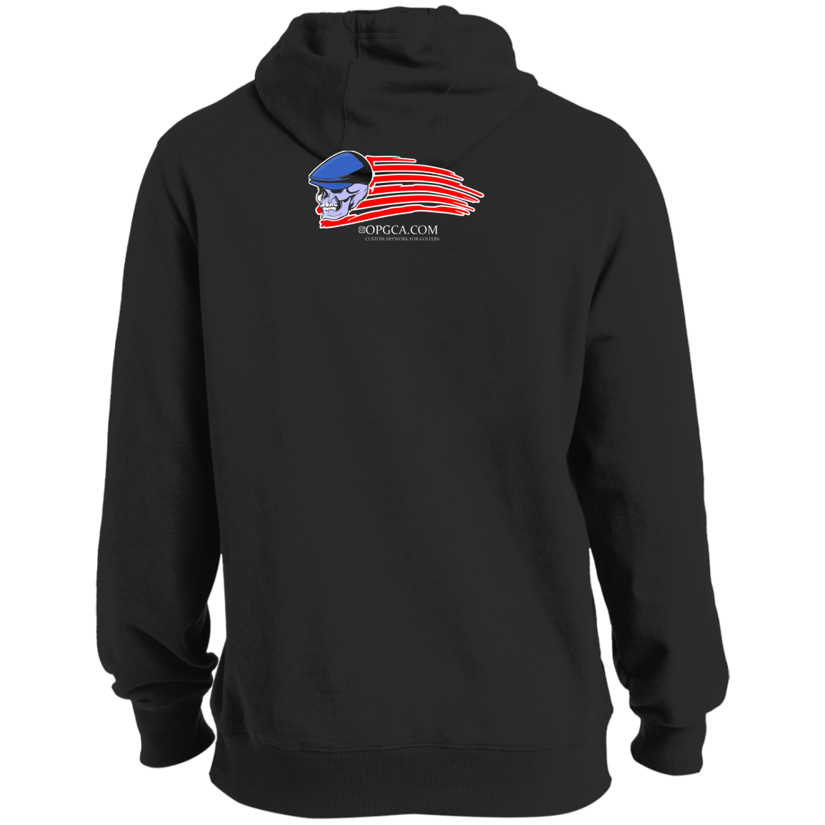 OPG Custom Design #12. American Golfer. Male Edition. Tall Pullover Hoodie