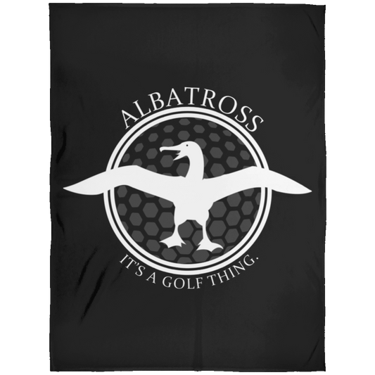 OPG Custom Artwork #1. Albatross. It's a golf thing. Fleece Blanket 60x80