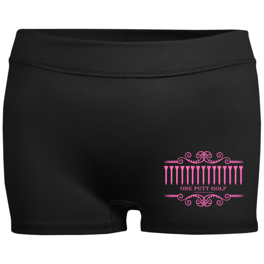 OPG Custom Design #5. Golf Tee-Shirt. Golf Humor. Ladies' Fitted Moisture-Wicking 2.5 inch Inseam Shorts