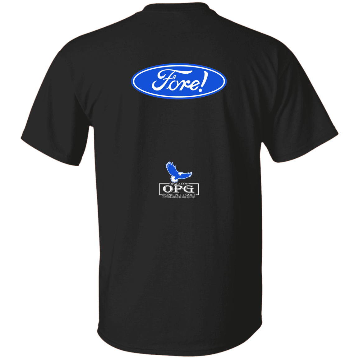 OPG Custom Design #11. Fore! Ford Parody. Youth 100% Cotton T-Shirt