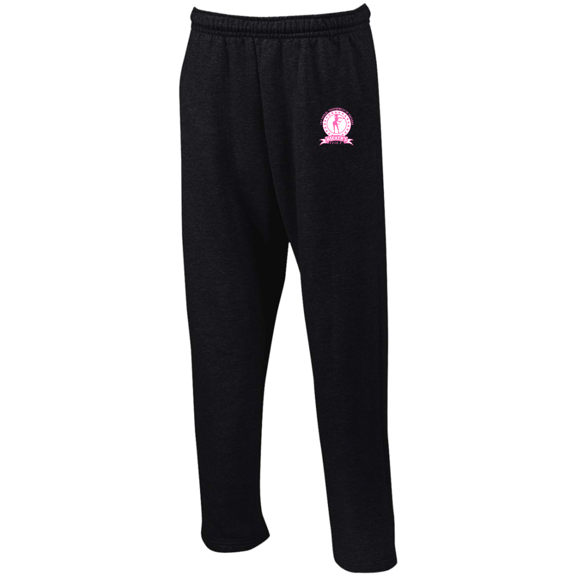 ZZZ#20 OPG Custom Design. 1st Annual Hackers Golf Tournament. Ladies Edition. Open Bottom Sweatpants with Pockets