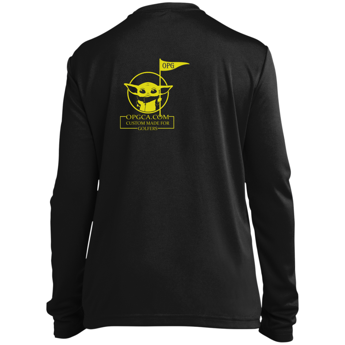 OPG Custom Design #21. May the course be with you. Parody / Fan Art. Youth 100% Polyester Long Sleeve Tee