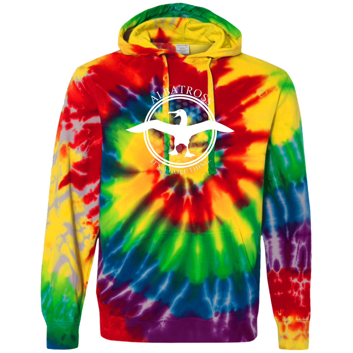 OPG Custom Artwork #1. Albatross. It's a golf thing. Tie-Dyed Pullover Hoodie