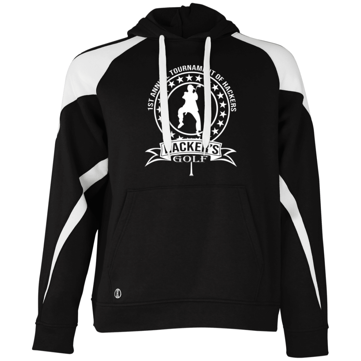 OPG Custom Design #20. 1st Annual Hackers Golf Tournament. Colorblock Fleece Hoodie