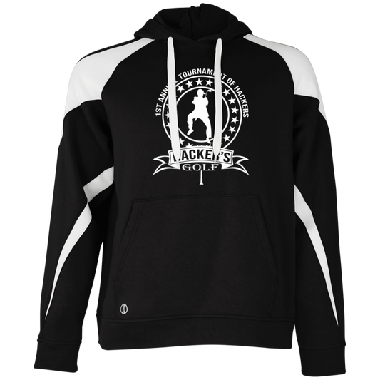 OPG Custom Design #20. 1st Annual Hackers Golf Tournament. Colorblock Fleece Hoodie