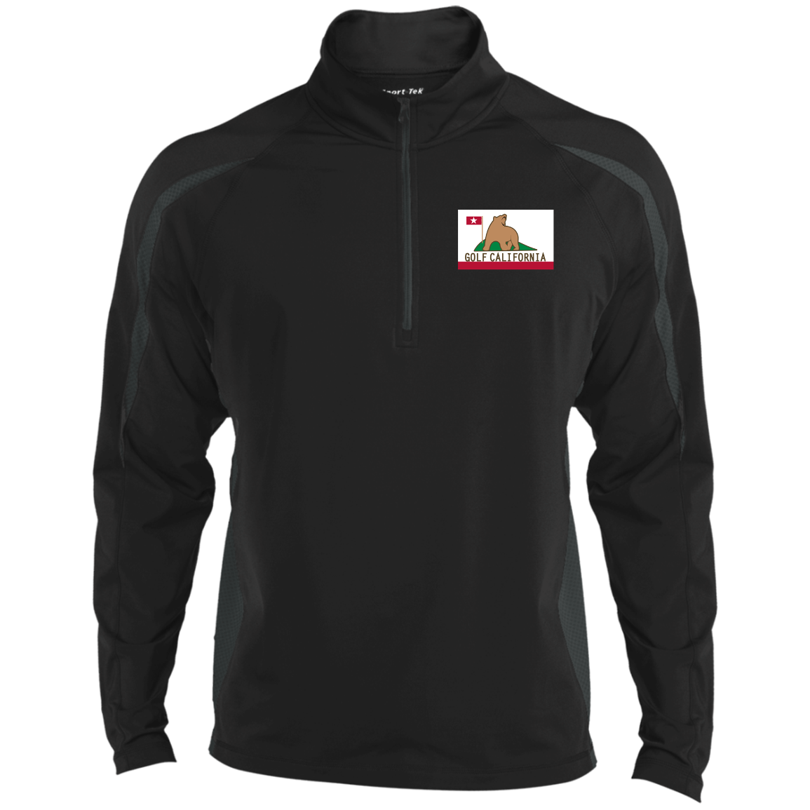 OPG Custom Design #14. Golf California. 1/2 Zip Sport Wicking Colorblock 1/2 Zip