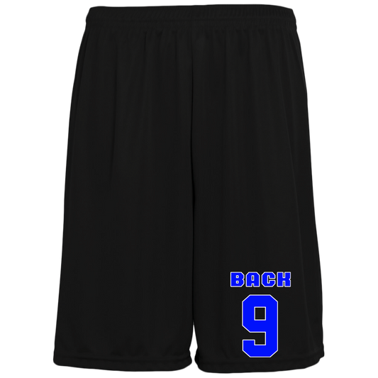 OPG Custom Design #17. Back 9. 100% Polyester Training Shorts w/Pockets