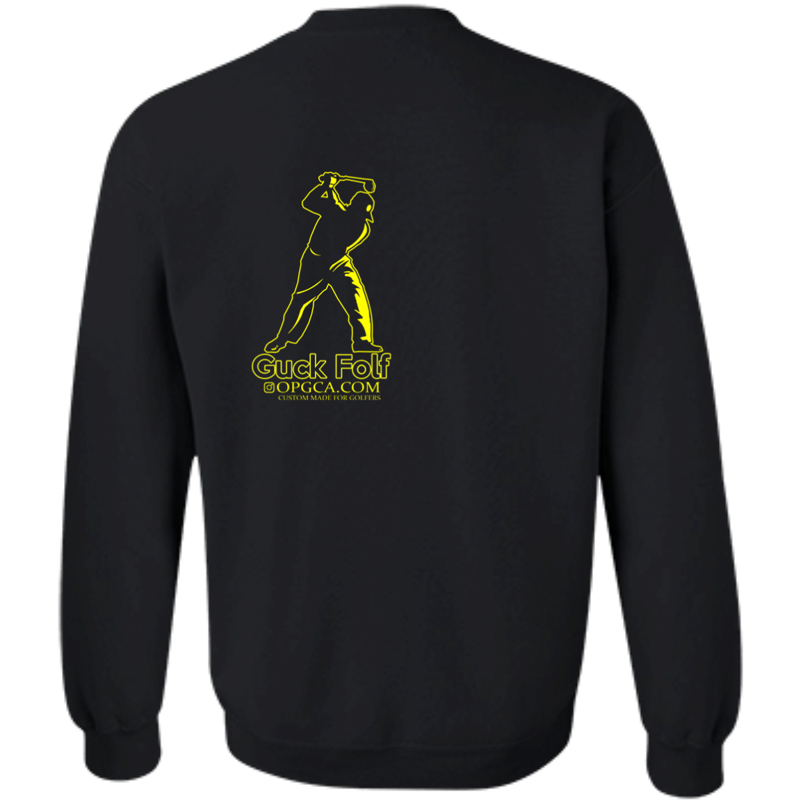 OPG Custom Design #19. GUCK FOLF. Men's Edition. Crewneck Pullover Sweatshirt