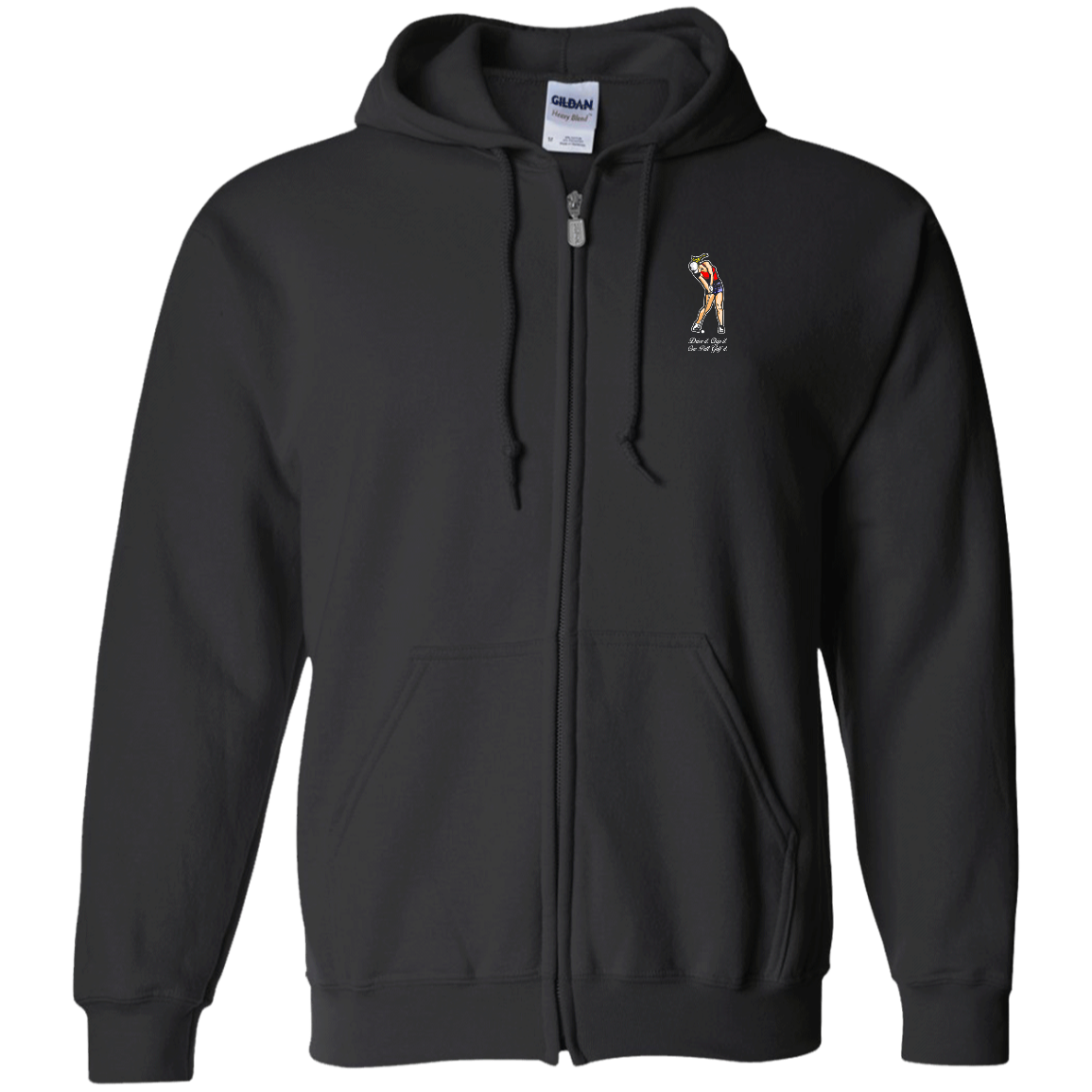 OPG Custom Design #9. Drive it. Chip it. One Putt Golf It. Golf So. Cal. Zip Up Hooded Sweatshirt