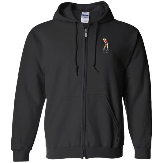 OPG Custom Design #9. Drive it. Chip it. One Putt Golf It. Golf So. Cal. Zip Up Hooded Sweatshirt