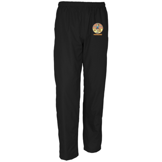 OPG Custom Design #28. Drive it. Chip it. One Putt golf it. Men's 100% Polyester Wind Pants