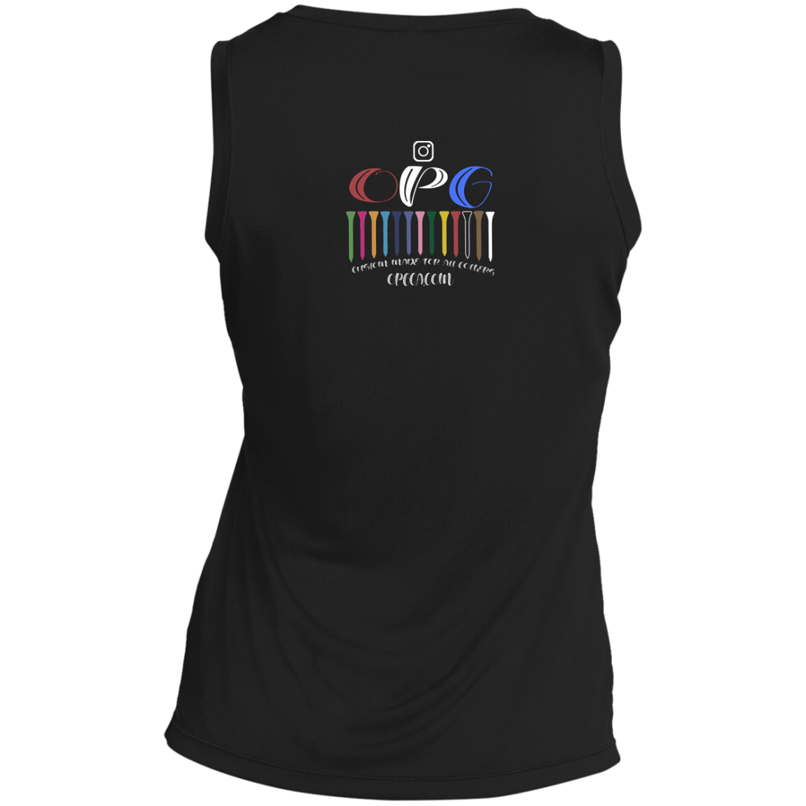 ZZZ#06 OPG Custom Design. DRIVER-SITEE & INCLUSION. Ladies' Sleeveless V-Neck