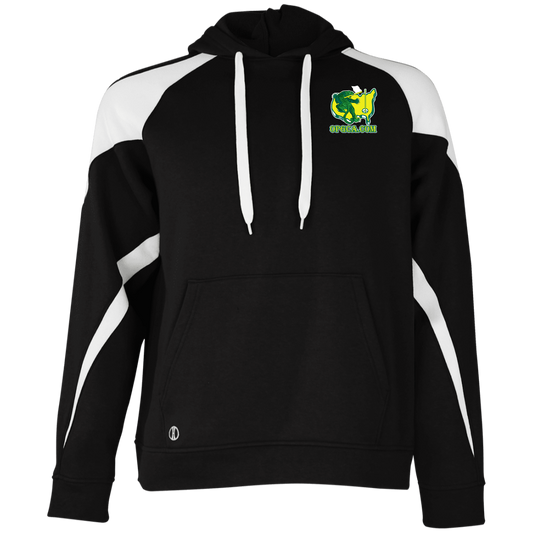 OPG Custom Design #26. Tiger Woods Fan Art. 2019 Master's Champion. Colorblock Fleece Hoodie