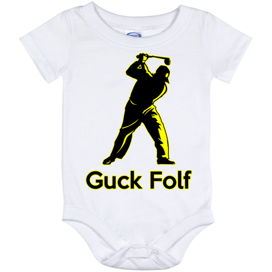 OPG Custom Design #19. GUCK FOLF. Men's Edition. Baby Onesie 12 Month