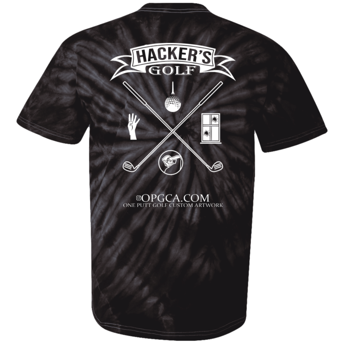 OPG Custom Design #20.1st Annual Hackers Golf Tournament. Men's Edition.100% Cotton Tie Dye T-Shirt