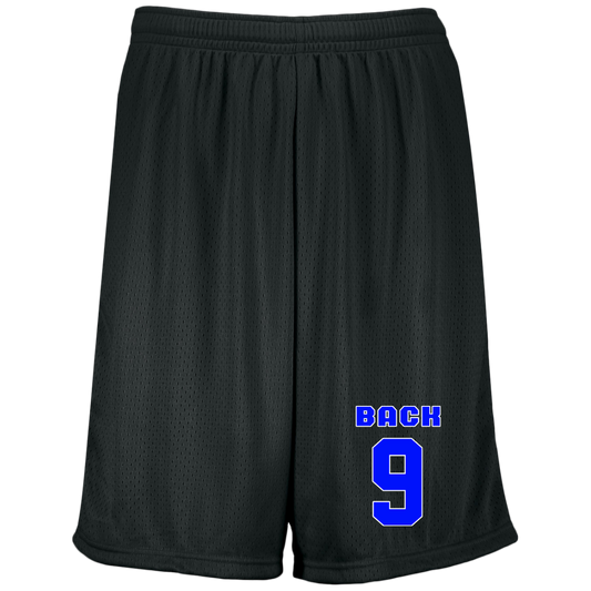 OPG Custom Design #17. Back 9. Moisture-Wicking 9 inch Inseam Mesh Shorts