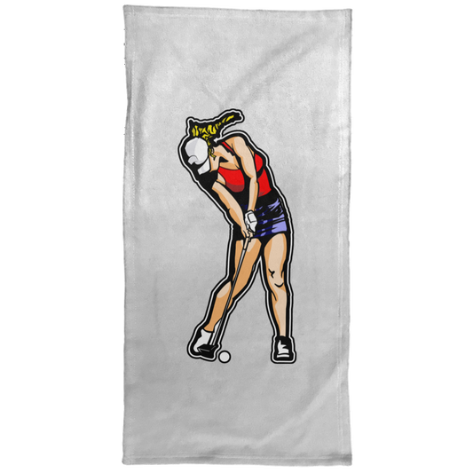 OPG Custom Design #3. Drive like a girl. Golf. Hand Towel - 15x30