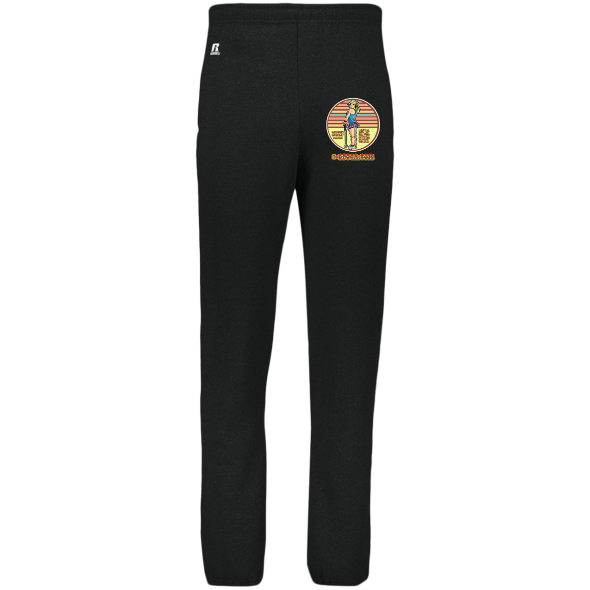 OPG Custom Design #28. Drive it. Chip it. One Putt golf it. Dri-Power Closed Bottom Pocket Sweatpants