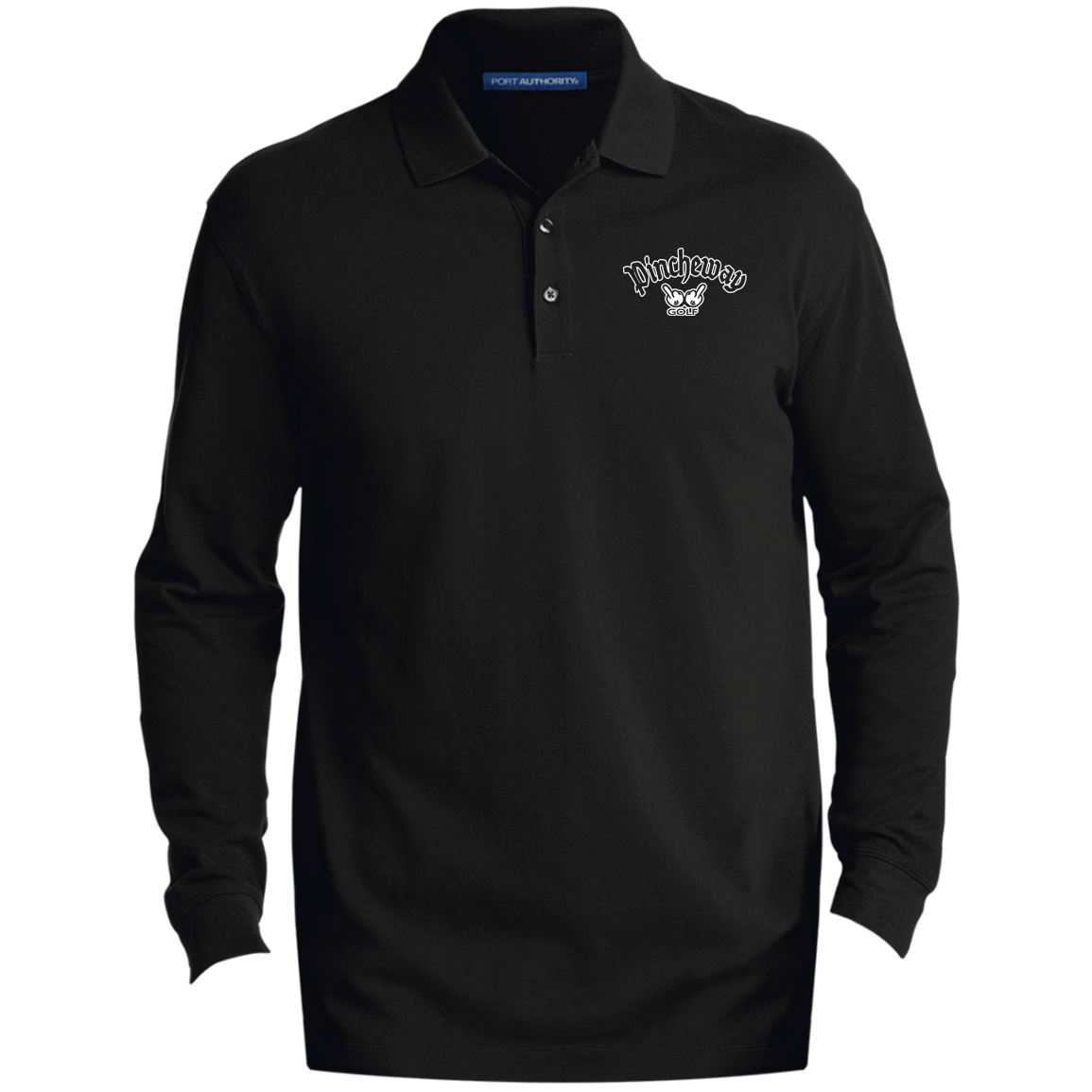 OPG Custom Artwork #27. Pincheway Golf. Men's EZCotton™ Long Sleeve Polo