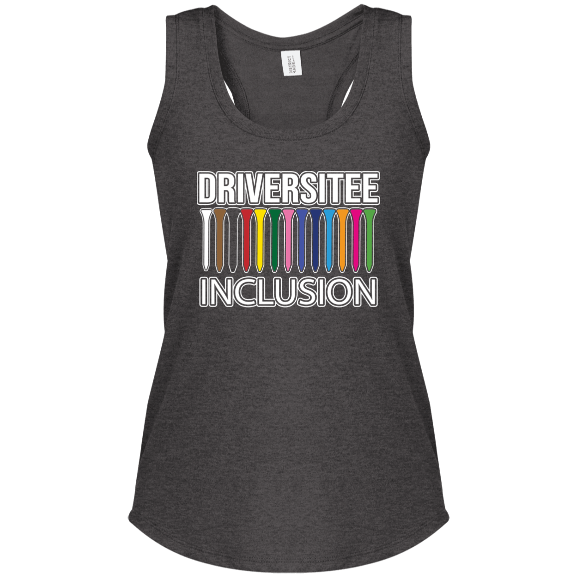 ZZZ#06 OPG Custom Design. DRIVER-SITEE & INCLUSION. Ladies' Perfect Tri Racerback Tank