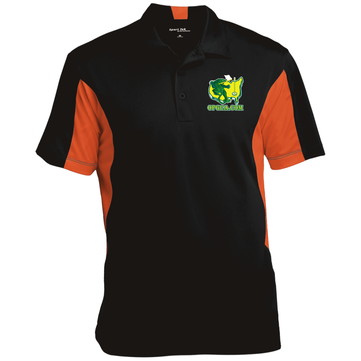 OPG Custom Design #26. Tiger Woods Fan Art. 2019 Master's Champion. Men's Colorblock Performance Polo