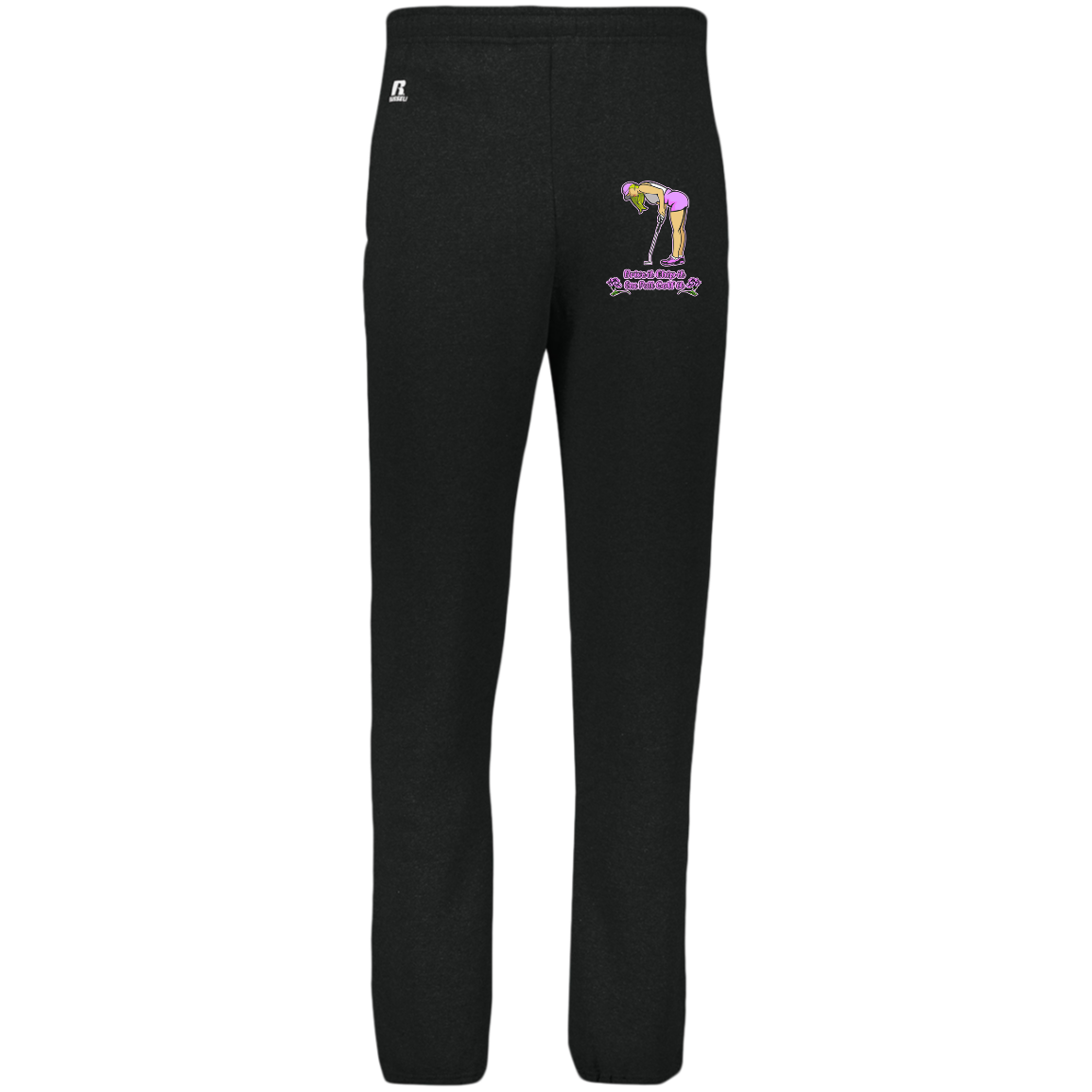 OPG Custom Design #13. Drive it. Chip it. One Putt Golf it. Dri-Power Closed Bottom Pocket Sweatpants