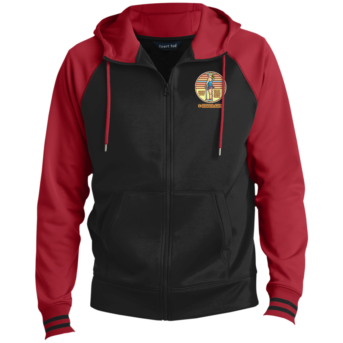 OPG Custom Design #28. Drive it. Chip it. One Putt golf it. Sport-Wick® Full-Zip Hooded Jacket