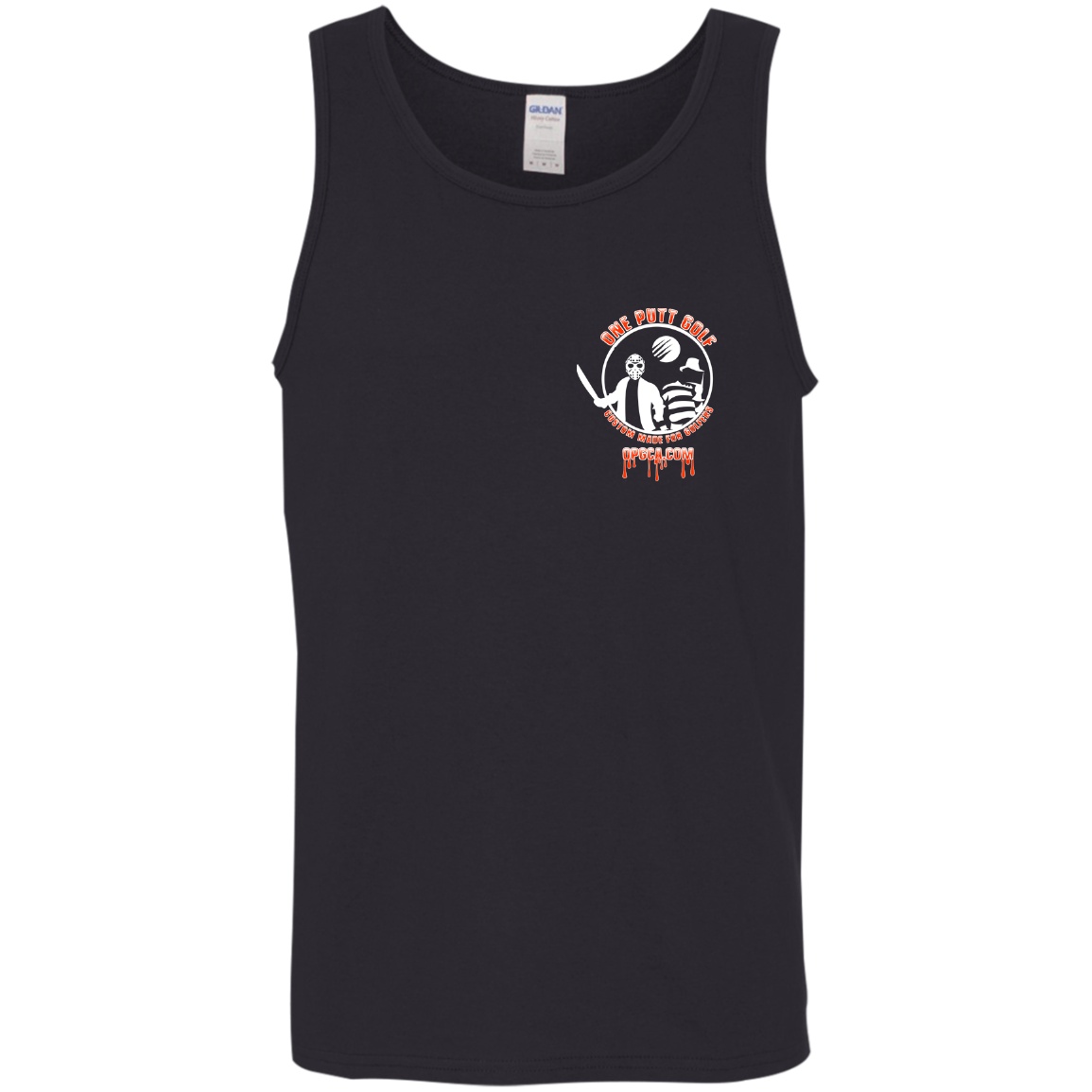 OPG Custom Design #23. Hack N Slice Golf. Freddy and Jason Fan Art. 5.3 oz 100% Cotton Tank Top