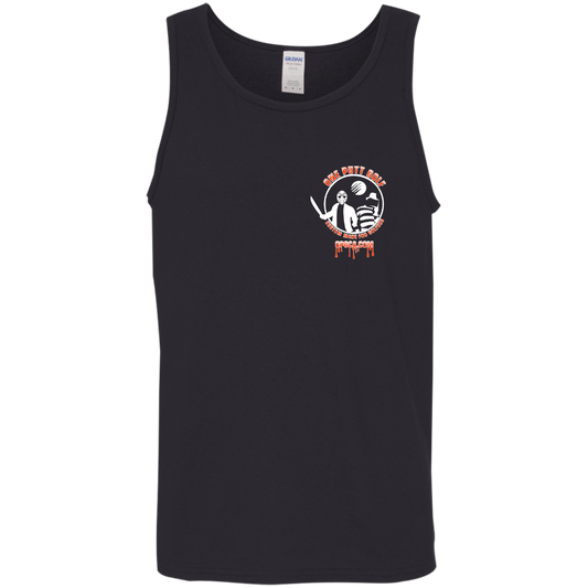 OPG Custom Design #23. Hack N Slice Golf. Freddy and Jason Fan Art. 5.3 oz 100% Cotton Tank Top