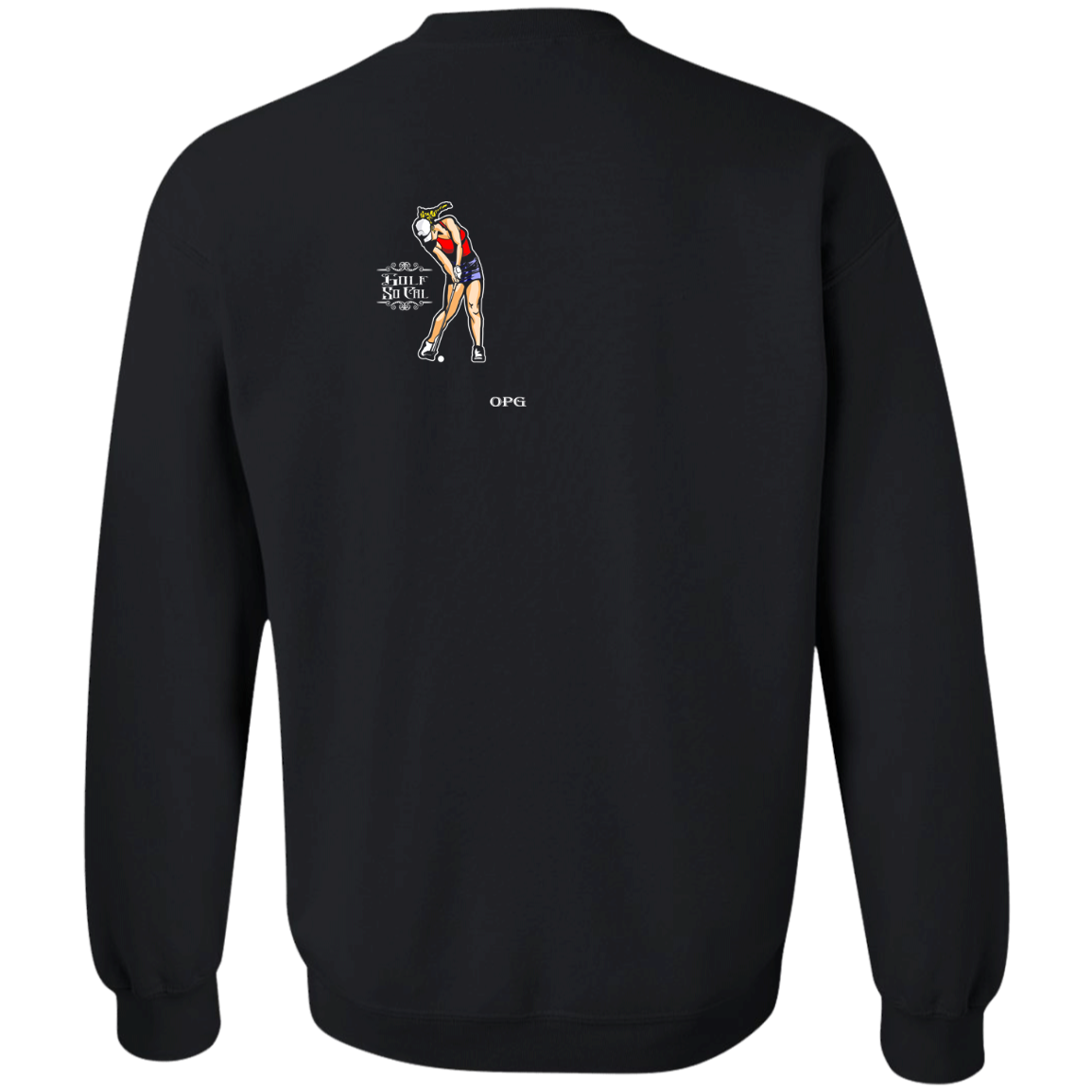 OPG Custom Design #9. Drive it. Chip it. One Putt Golf It. Golf So. Cal. Youth Crewneck Sweatshirt