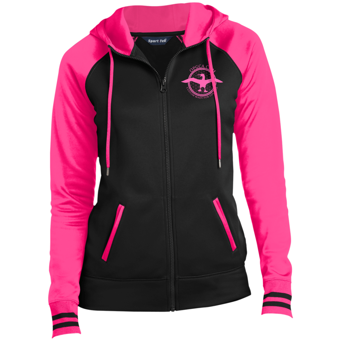 OPG Custom Artwork #1. Albatross. It's a golf thing. Ladies' Sport-Wick® Full-Zip Hooded Jacket