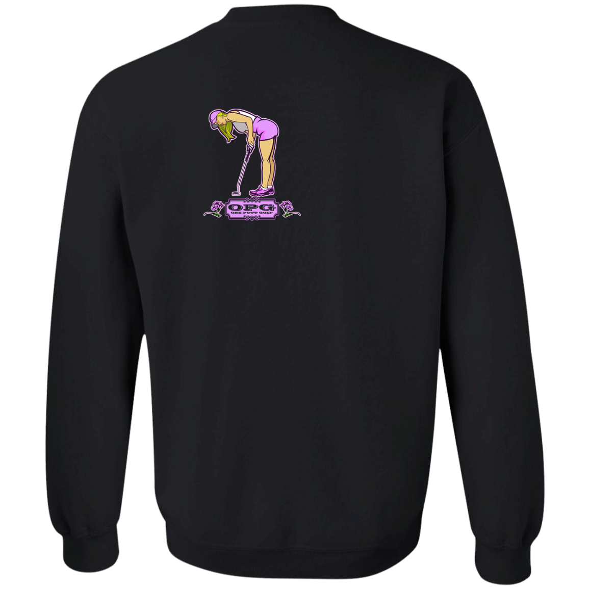 OPG Custom Design #13. Drive it. Chip it. One Putt Golf it. Youth Crewneck Sweatshirt