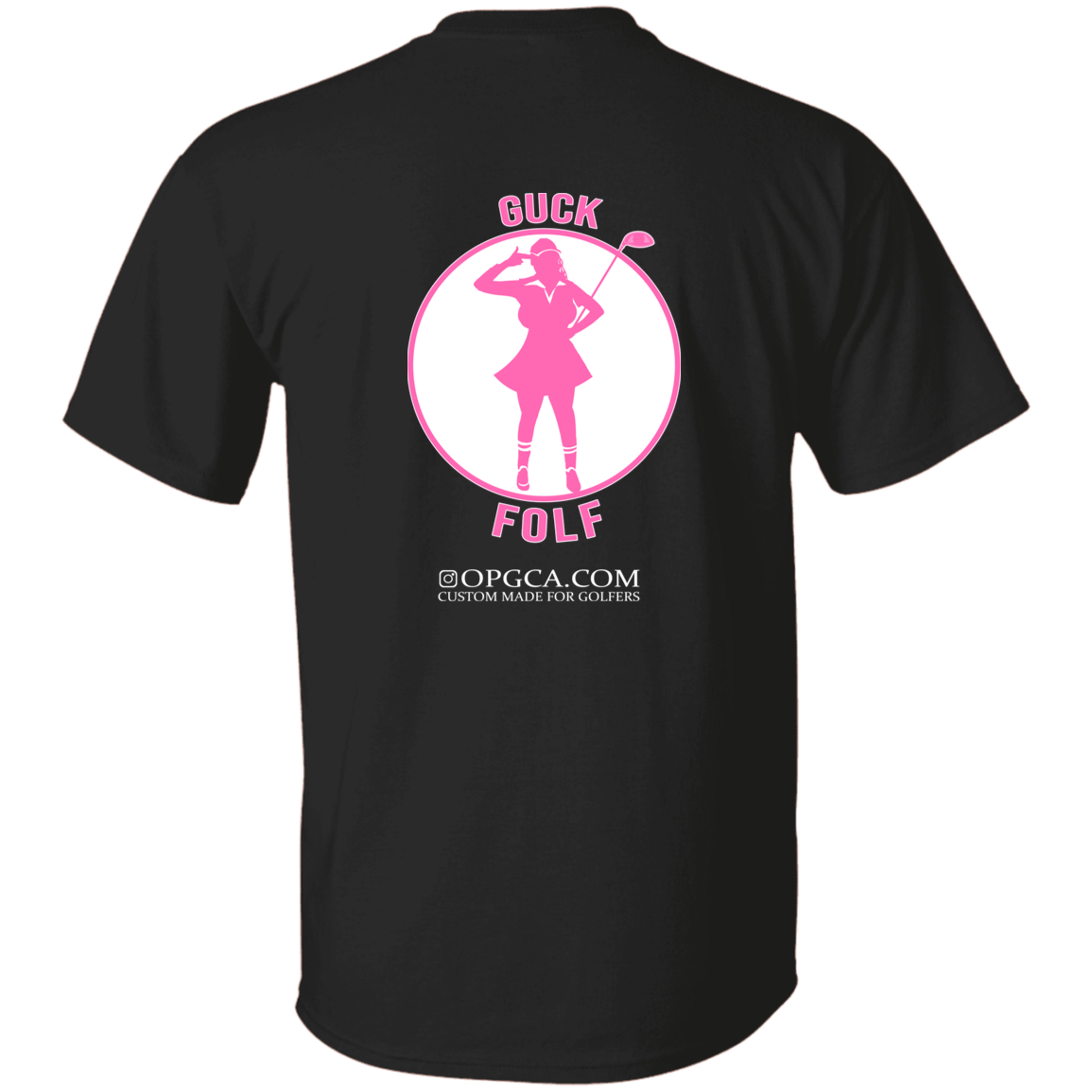 OPG Custom Design #19. GUCK FOLF. Female Edition. Youth 100% Cotton T-Shirt