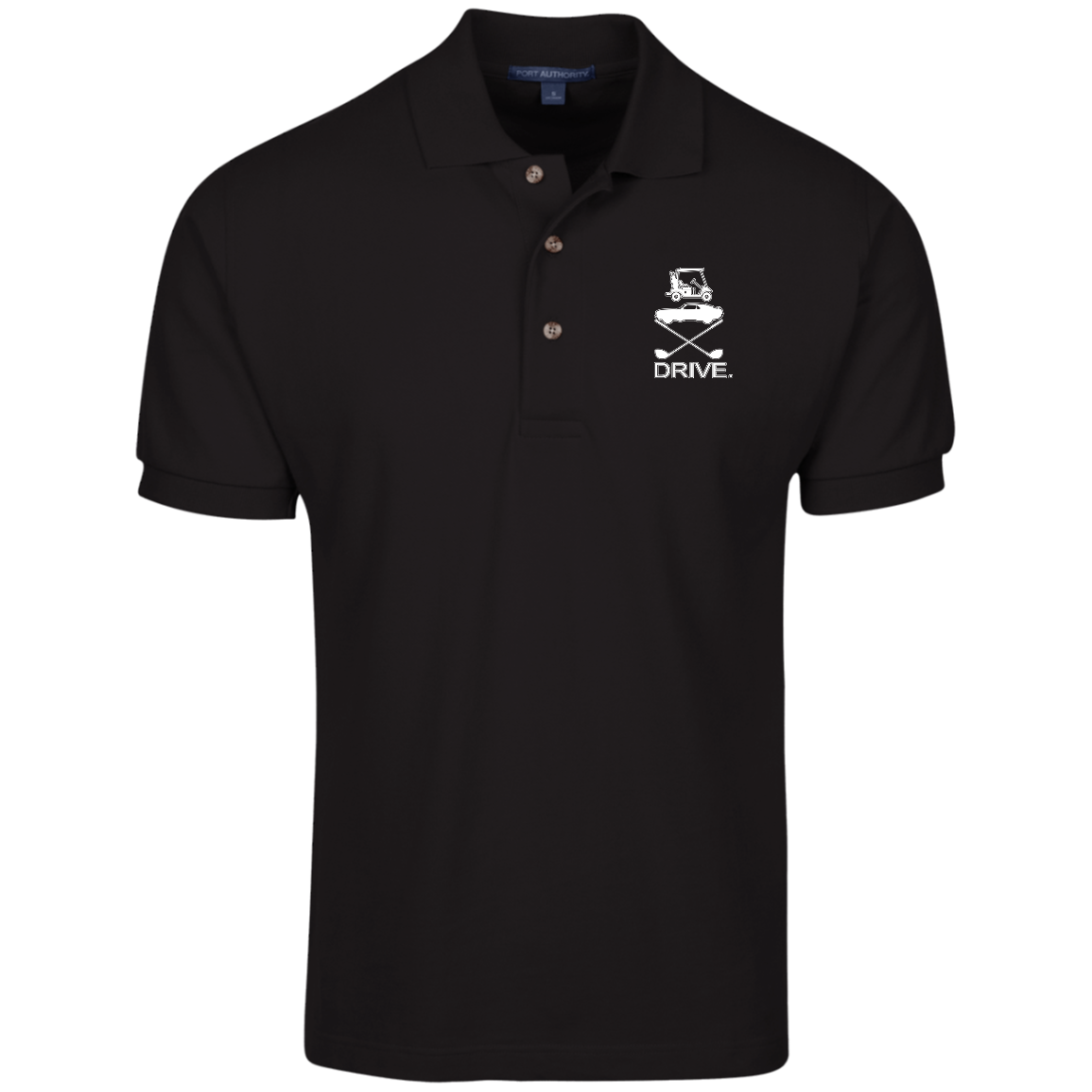 OPG Custom Design #8. Drive. 100% Ring Spun Combed Cotton Polo