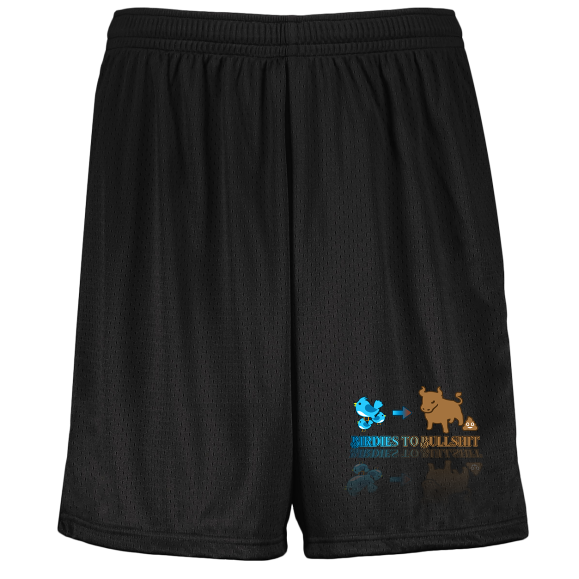 OPG Custom Design #2. Birdies to Bullshit. We Got A Saying Around Here. Youth Moisture-Wicking Mesh Shorts