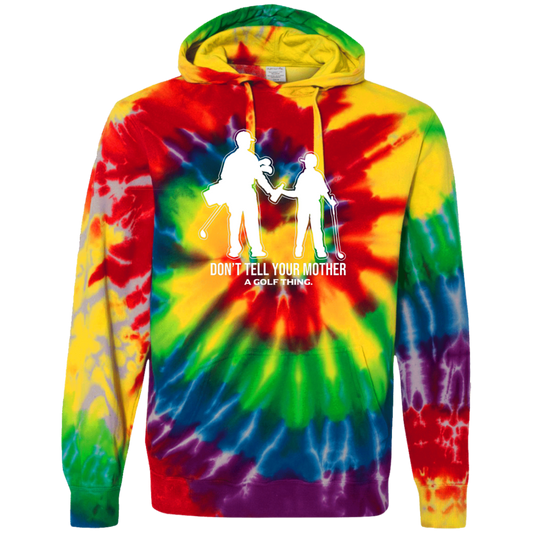 OPG Custom Design #7. Father and Son's First Beer. Don't Tell Your Mother. Tie-Dyed Pullover Hoodie