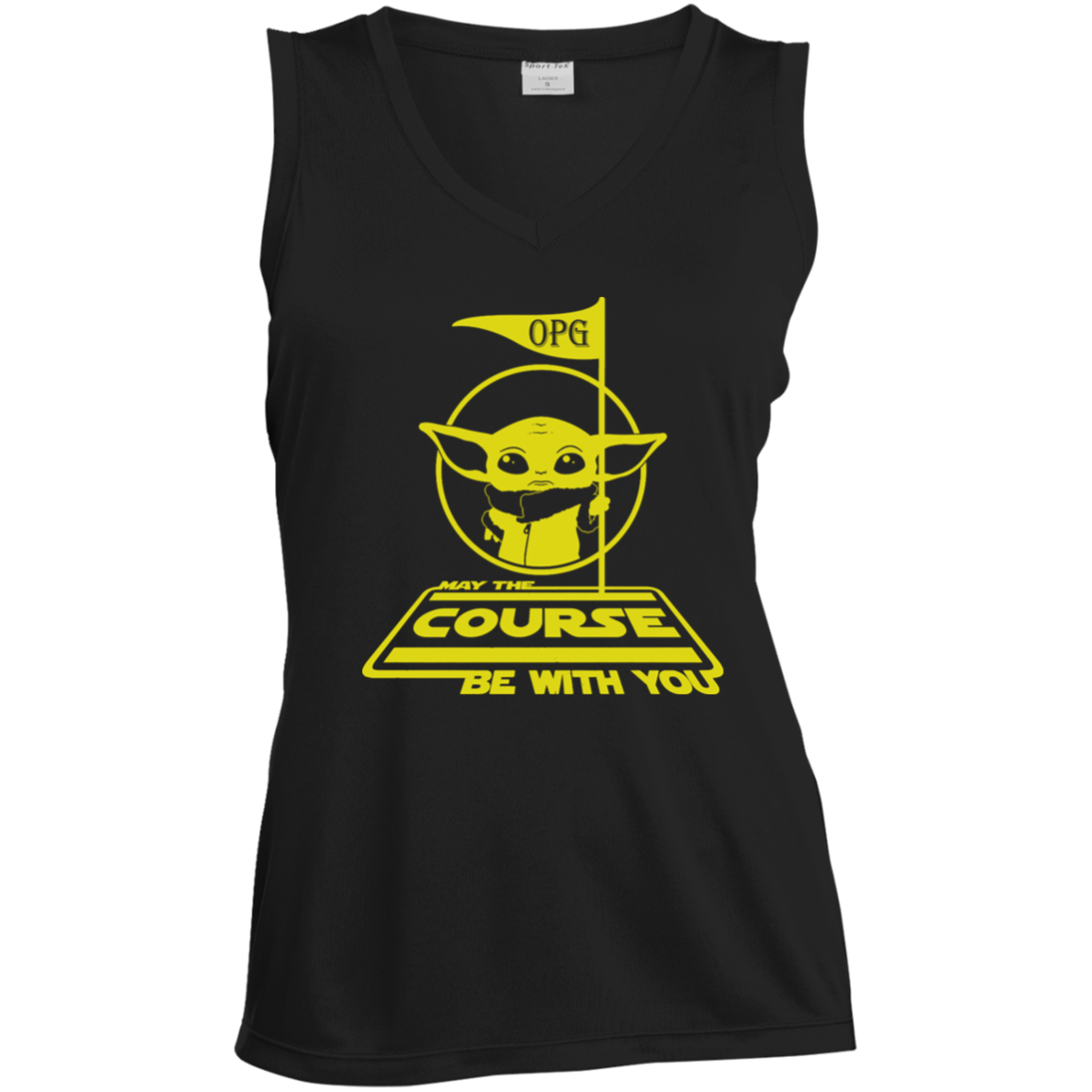 OPG Custom Design #21. May the course be with you. Parody / Fan Art. Ladies' Sleeveless V-Neck