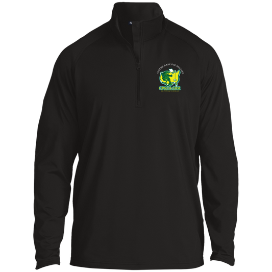 OPG Custom Design #26. Tiger Woods Fan Art. 2019 Master's Champion. 1/2 Zip Raglan Performance Pullover