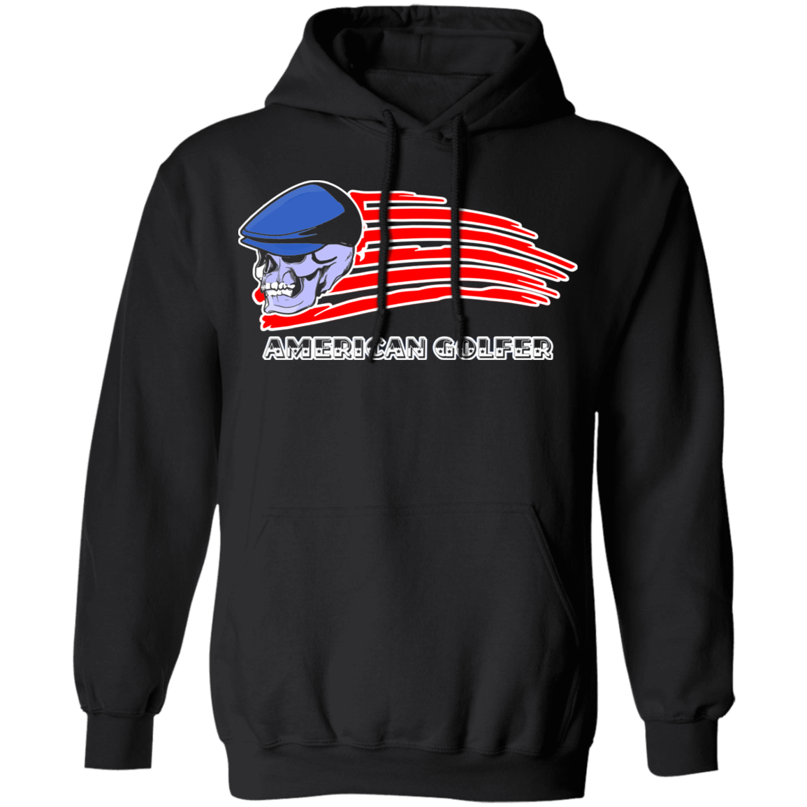 OPG Custom Design #12. American Golfer. Male Edition. Basic Hoodie